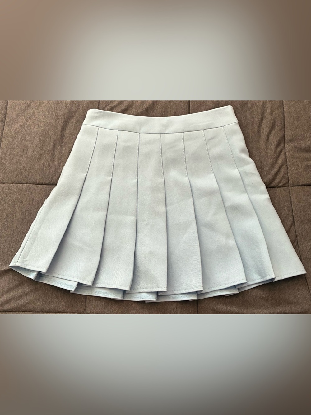 Fei Li Lai Pleated Mini Skirt in Light Blue